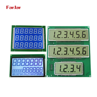 Prix usine personnalisé 7 chiffres de segment rouge ou orange rétro-éclairage distributeur de carburant écran lcd