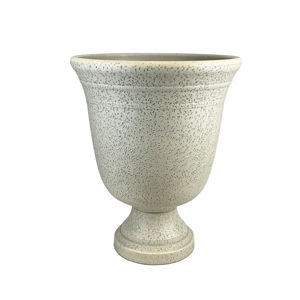 กระถางต้นไม้พลาสติก PP ลายจุดแบบวินเทจ ขนาด 19 นิ้ว สีดำและสีเบจ พร้อมรูระบายน้ำ สำหรับใช้ภายในและภายนอกอาคาร - Product Image 4