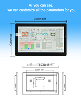 Custom 55 Inch Industrial Monitor with Full HD Resolution and High Pixel Density HDMI LCD Screen Monitor