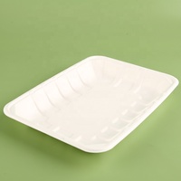 Plateau d'emballage alimentaire personnalisé biodégradable Paquet de récipient alimentaire en bagasse Assiette à vaisselle en pâte à papier