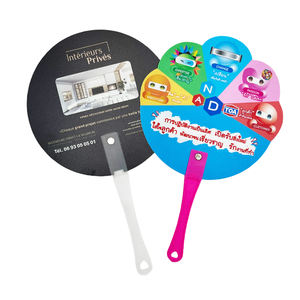 مروحة يد بلاستيكية للإعلانات بالجملة مروحة يد بلاستيكية من Pp مروحة يد - Product Image 3