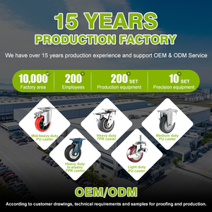 ล้อเลื่อนแบบหมุนได้ ดีไซน์ทันสมัย รับผลิตแบบ OEM ODM ขนาด 5 นิ้ว รับน้ำหนักได้ 200 กก. พร้อมแผ่นยางยืดหยุ่น<span class=keywords><strong>สีน้ำเงิน</strong></span> - Product Image 6