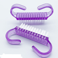 BIN Nail Beauty – Brosse à poussière noire pour ongles, format mini, personnalisable, vente en gros, pour nettoyage des ongles