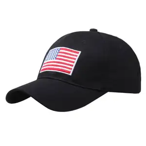 BSCI美国国旗美国骨可调中性时尚休闲棒球帽