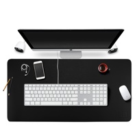 Große PU-Leder Schreibtischunterlage, Wasserdichte Laptop-Schreibmatte