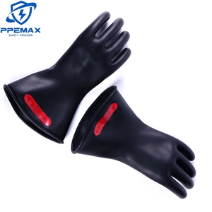 14inches Tear Resistant Dielectric <strong>Gloves</strong> Half-size Lineman 500V AC Ultra Thin Rubber Class 0 <strong>Gloves</strong> Against Electricity - Product Image 1