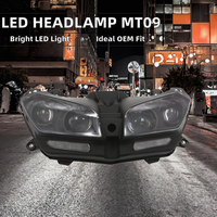 Phare avant de moto à écran LED modifié avec projecteur pour motos Street Naked, marque Zm, garantie 1 an