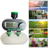 SUNSHINE nouveauté numérique électronique solénoïde minuterie d'eau minuterie de jardin à deux sorties pour cour en plastique Durable
