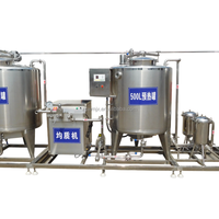Équipement de pasteurisation automatique de lait de vache à petite échelle pour yaourt, mini-ligne de production de lait, prix