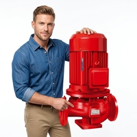 Ensemble de pompe de lutte contre l'incendie à étage unique verticale XBD3.2/5G-JSL, adapté à l'alimentation en eau sous pression des bâtiments de grande hauteur
