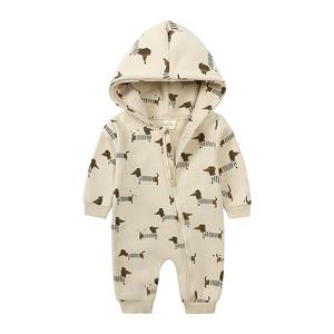 Baby Bodysuit, Jungen Kleidung Mädchen Bodysuit, Frühling und Herbst Langarm Onesie Set Neugeborenen Schlafanzug mit Reiß verschluss - Product Image 4