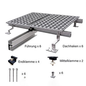 Soportes de Montaje para Paneles Solares de Aluminio, Abrazaderas de Extremo para Montaje en Techo, Venta al Por Mayor de Fábrica - Product Image 1