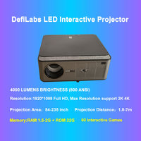 Projecteur interactif intelligent à LED Projection interactive de 60 jeux pour mur et sol pour l'école, les enfants et la maison