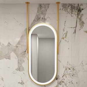 <span class=keywords><strong>Miroir</strong></span> <span class=keywords><strong>LED</strong></span> intelligent <span class=keywords><strong>pour</strong></span> <span class=keywords><strong>salle</strong></span> <span class=keywords><strong>de</strong></span> <span class=keywords><strong>bain</strong></span>, <span class=keywords><strong>miroir</strong></span> ovale suspendu au plafond <span class=keywords><strong>pour</strong></span> hôtel, maquillage B & B, décoration <span class=keywords><strong>de</strong></span> <span class=keywords><strong>salle</strong></span> <span class=keywords><strong>de</strong></span> <span class=keywords><strong>bain</strong></span> - Product Image 5