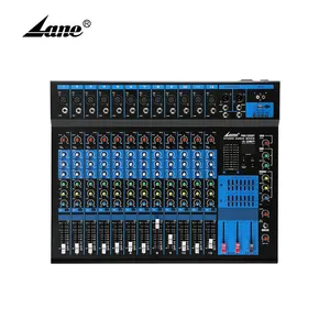 Lane PMX-1202BT Factory Price Stability USB Blue tooth 16 DSP 12 Channel Mono Audio Mixer Console