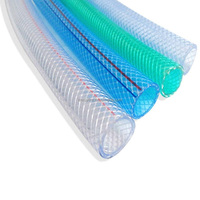 D'eau tressé extrudé en PVC renforcé de fibres à haute résistance Tuyau blanc Équipement d'irrigation de nettoyage pour machine