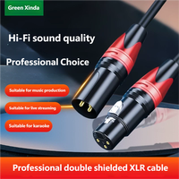 Câble Microphone DMX XLR Mâle-Femelle OEM d'Usine 2-en-1 avec Blindage Tressé, Emballage Polybag PVC, 2m/10m pour Divers Appareils