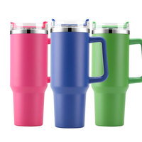 Tasses à café et à bière en acier inoxydable à double paroi, personnalisables, imprimables, couleur rose et noire changeante, pour impression par sublimation