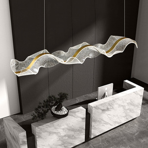 <span class=keywords><strong>Lustre</strong></span> en acrylique ondulé TYSON, design minimaliste pour restaurant, bande lumineuse longue, ruban artistique, comptoir, salle à manger, bar - Product Image 5