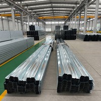 Matériaux de construction métalliques YX75-200-600, dalle de plancher en acier de type ouvert haute résistance pour les sols de parcs industriels
