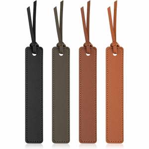 Personalized Reusable Multi-color Leather Bookmark Durable <b>Book</b> Page Marker Gift for Men Women - Product Image 1