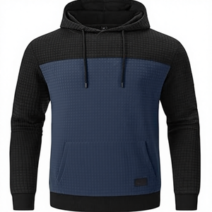 Sudadera con Capucha para Hombre, Invierno |   Tela Tejida Frontal Personalizada 100% Poliéster Jersey Sólido Teñido en Prenda Forrado de Secado Rápido Colores Personalizados - Product Image 1