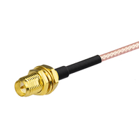 Câble d'extension Wi-Fi 2,4 GHz RP-SMA mâle vers RP-SMA femelle traversant le panneau, câble d'extension sans fil RP-SMA RG316