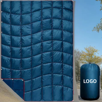 Couverture de camping gonflable pliable, couverture de voyage thermique en nylon matelassé, hydrofuge, 131x192cm, pour randonnée en plein air, pique-nique