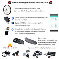 Kit de conversion de vélo électrique tout-en-un avec batterie, moteur de moyeu universel pour vélo électrique 2000W 3000W 5000W 8000W, 48V 52V 60V 72V