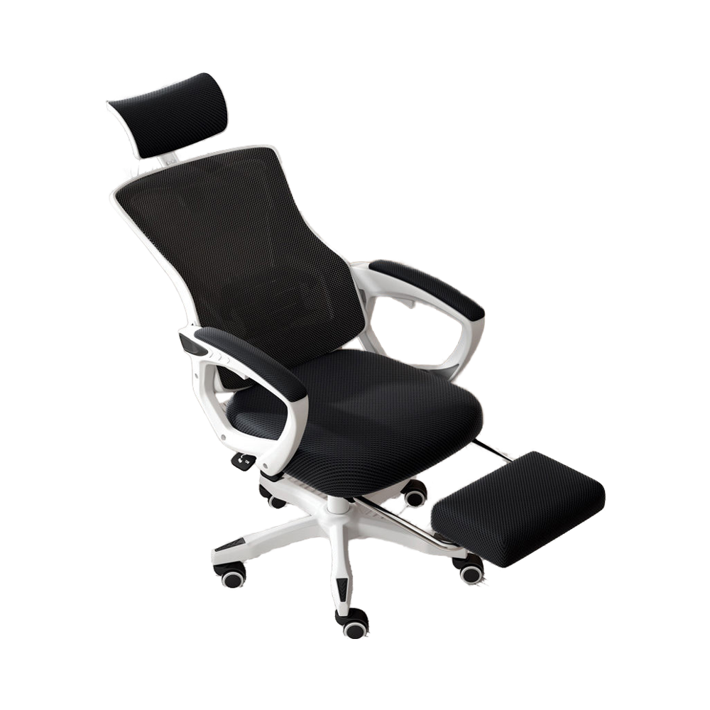Ergonomic Modern Design High Back Computer Chair Comfortable Plastic Swivel Fabric Chair Adjustable Reclining for Prolonged