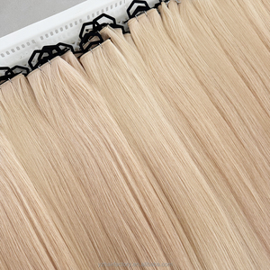 Extensions de cheveux naturels Genius Weft à cuticules alignées, invisibles, russes, à trame plate nouée à la main, coupables – Meilleures ventes - Product Image 5