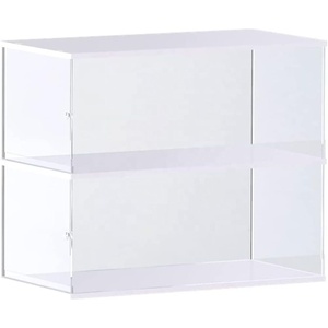 ตู้โชว์อะคริลิค 2 ชั้นสำหรับรถเลโก้และรถไดแคสต์ขนาด 1/8 - ตู้โชว์กันฝุ่นพร้อมประตู - Product Image 1