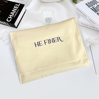 Pochette en coton personnalisée, pliable, pour cartes cadeaux, enveloppe à monnaie, emballage simple, vente en gros