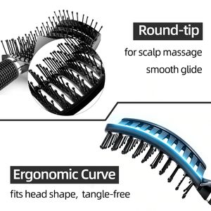 Salon Hair Brush Anti Static <b>Tangle</b> Brush Scalp Massage Hairbrush for Long Hair - Product Image 4