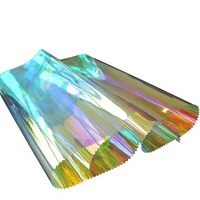 Film TPU holographique irisé personnalisé, imperméable et écologique, pour sacs à main, lamination de verre, accessoires de bricolage pour jouets