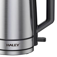 Ensemble de bouilloire à thé turque en acier inoxydable HALEY, samovar électrique à double paroi, acier 304, ébullition rapide, base 360°, CE, OEM, ODM, hôtel