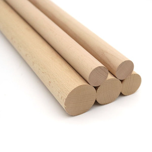 Varillas Redondas de Madera de Haya, Palos de Madera Maciza para Manualidades, Herramientas de Modelado, Varios Tamaños, Suministros para Manualidades Hechas a Mano - Product Image 4