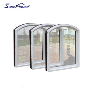 Finestre e Porte Antiuragano a Prova d'Impatto con Taglio Termico, Antivento, <span class=keywords><strong>in</strong></span> <span class=keywords><strong>Alluminio</strong></span> <span class=keywords><strong>Esterno</strong></span>, Triplo Vetro ad Arco Fisso Tedesco - Product Image 2