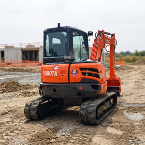 Miniexcavadora Usada de Marca Japonesa Kubota KX057 de 5 Toneladas, Máquina Kubota KX057 de Segunda Mano al Mejor Precio, Excavadora con Pocas Horas de Trabajo - Product Image 1
