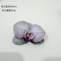 Kepala Anggrek Phalaenopsis Laminasi 3D, Bunga Buatan, Jepit Rambut Buatan Tangan DIY, Dekorasi Aksesori Rambut, Dekorasi Pernikahan