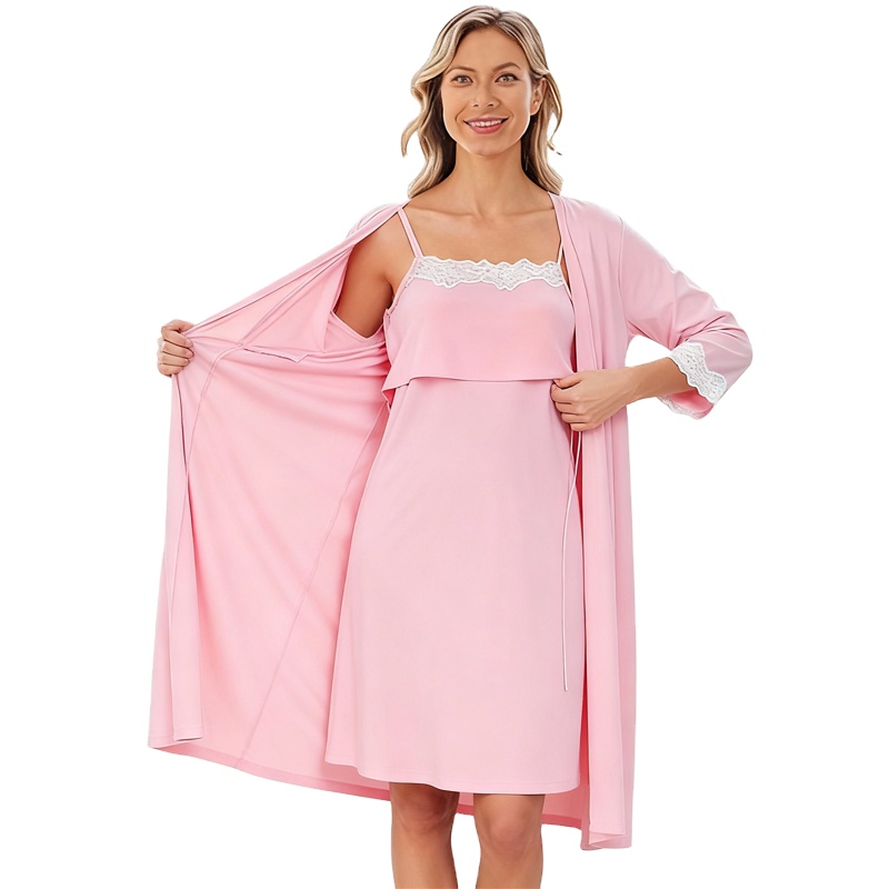 knee length dresses for ladies Plus Size Slip Nightgown with Silky Material