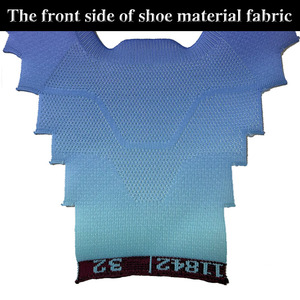 <span class=keywords><strong>Zapato</strong></span> personalizado de punto con mosca, parte superior semiacabada, malla de poliéster transpirable para mujer, plano, sin cordones, informal, deportivo, empeine - Product Image 3