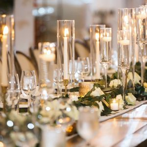 เชิงเทียนคริสตัลแขน9ชิ้นสำหรับงานแต่งงาน - Product Image 1