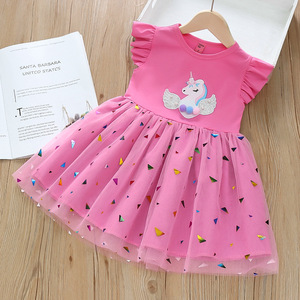 <span class=keywords><strong>Robe</strong></span> de princesse pour filles 2025, modèle ODM tendance, en gaze moelleuse, <span class=keywords><strong>à</strong></span> <span class=keywords><strong>bretelles</strong></span> spaghetti, pour l'<span class=keywords><strong>été</strong></span>, pour petites filles - Product Image 5