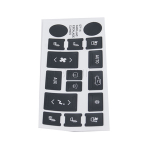 Pegatinas de Repuesto para el Control de Clima de Cadillac 2007-2014, Botones de PVC Recortados para el Tablero - Product Image 3