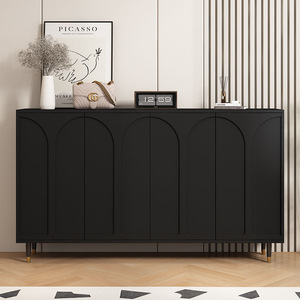<span class=keywords><strong>Commode</strong></span> à tiroirs noire avec éclairage LED, <span class=keywords><strong>double</strong></span> ensemble, meuble de rangement multifonctionnel et coiffeuse - Product Image 2