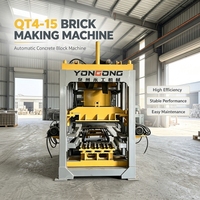 Machine à fabriquer des blocs de cendres entièrement automatique QT4-15, machine hydraulique à fabriquer des blocs, machine à mouler des blocs pour usine de briques