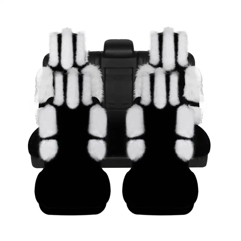 Rownfur сапоги с высоким голенищем из плюша на меху с коротким ворсом Смешанная искусственный мех Универсальный аксессуары для автомобильного интерьера, спереди и сзади авто сиденья для зимы