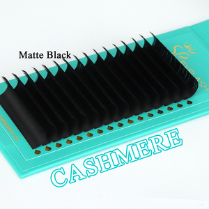 SP Wholesale Individual De <span class=keywords><strong>Cils</strong></span> Cashmere Velvet Matte Black Custom Lash Trays Supplies Handmade Volume Eyelash Extension - Product Image 1