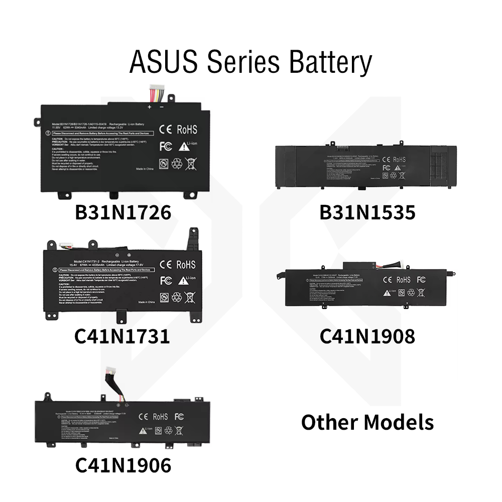 ASUS (B31N1726 C41N1731 C41N1906 B31N1535 C41N1908 Autres)